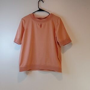 Pendleton Short Sleeve Peach Color Blouse Top Shirt Women’s Sz XL EUC NICE!